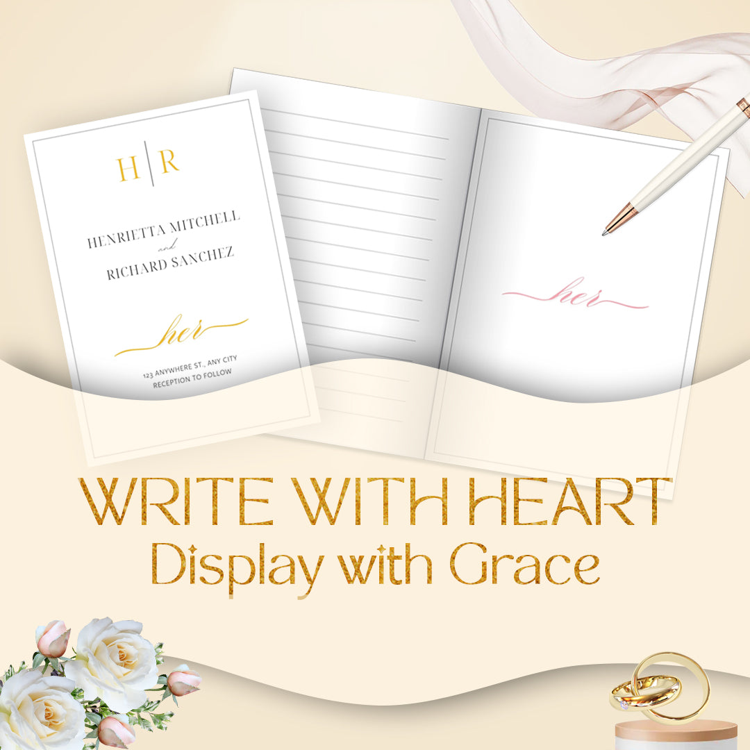 Luxury Digital Wedding Planner Bundle – Editable Planner, Vows, QR Invitations, Welcome Sign & Seating Chart