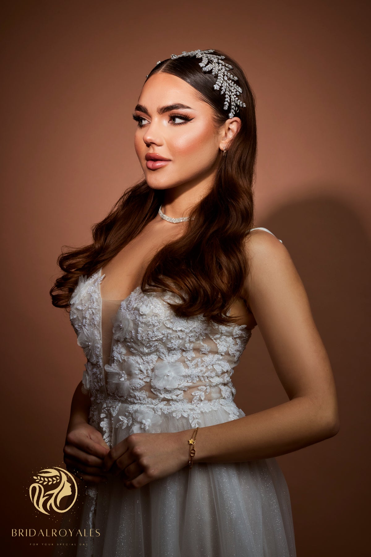 Floral Bridal Tiara Rhinestone Wedding Crown Zircon Crystal Headpiece Luxury Bridal Tiara Sparkling Wedding Tiara Elegant Bridal Crown tiara