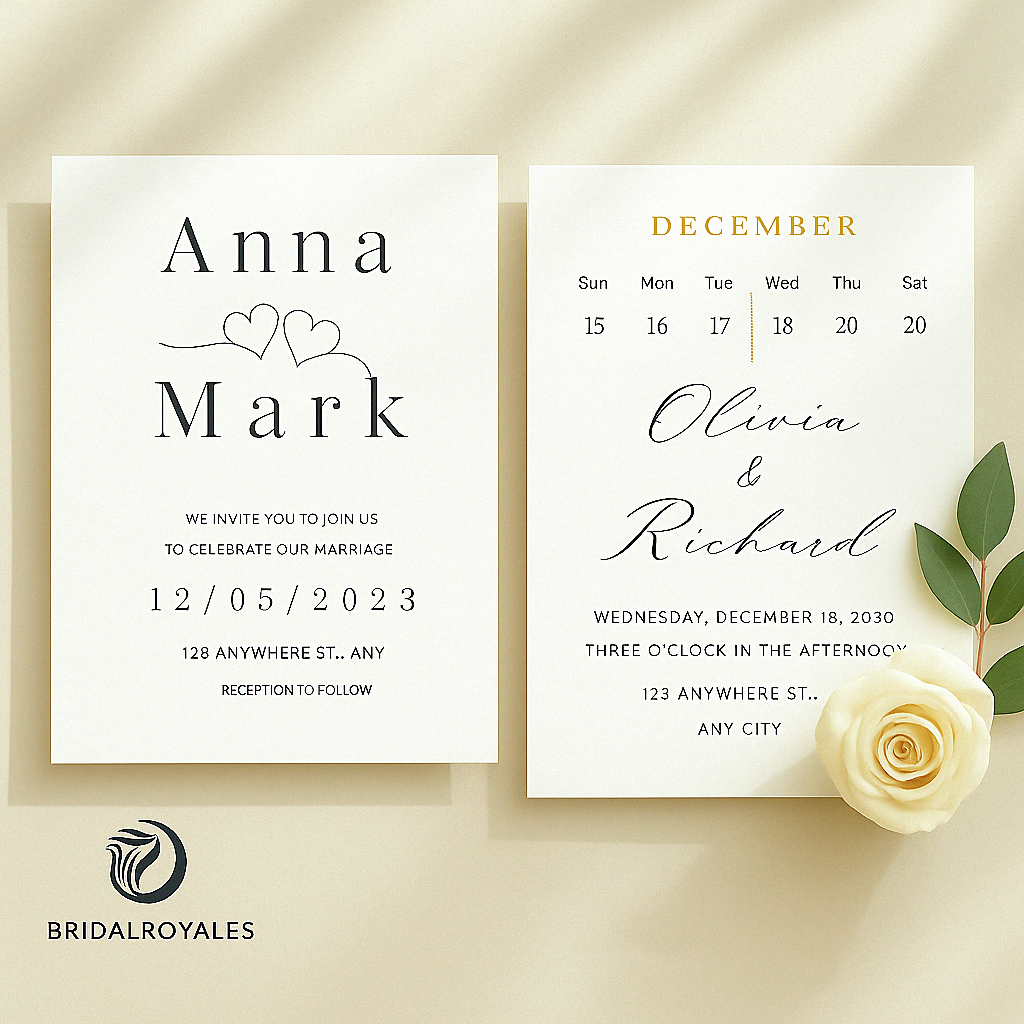 Luxury Minimalist Wedding Invitation Suite with Editable QR Code β Printable Canva Template | Instant Download | Modern RSVP & Details Cards
