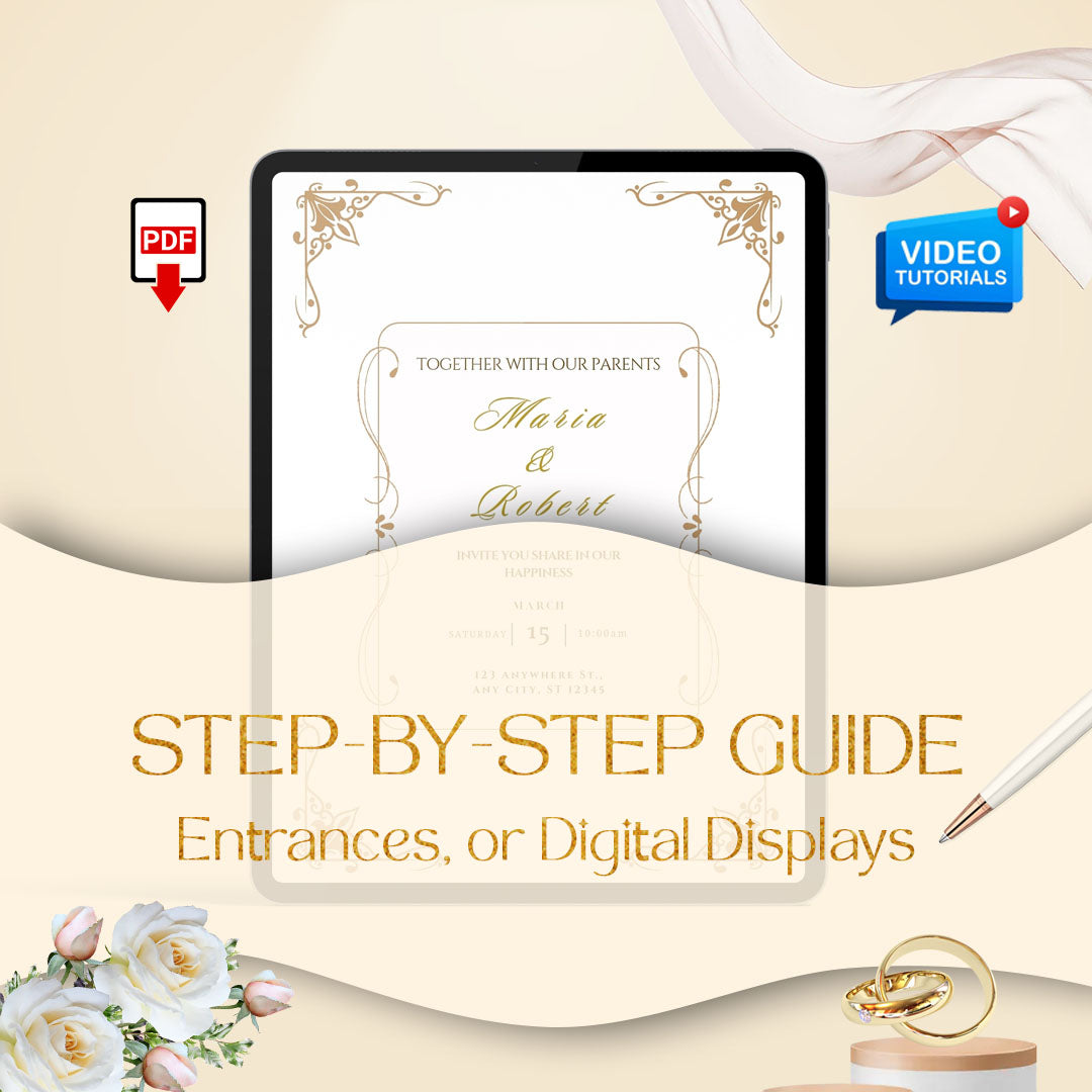 Luxury Wedding Welcome Sign Bundle – 5 Editable Canva Templates | A1, A2, 24x36, 18x24 & 5x7 | Minimalist Printable PDF Wedding Signsrn, Floral, Botanical