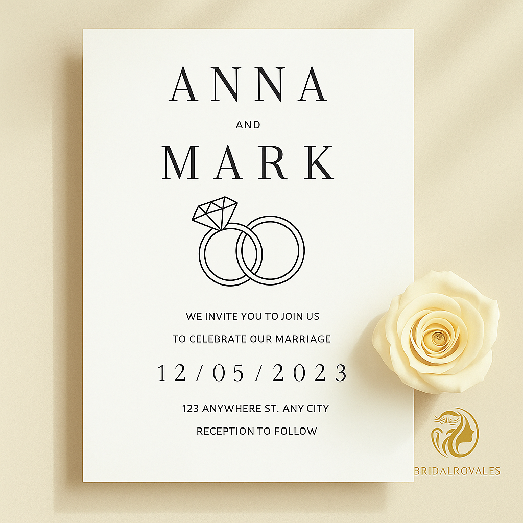 Luxury Minimalist Wedding Invitation Suite with Editable QR Code β Printable Canva Template | Instant Download | Modern RSVP & Details Cards