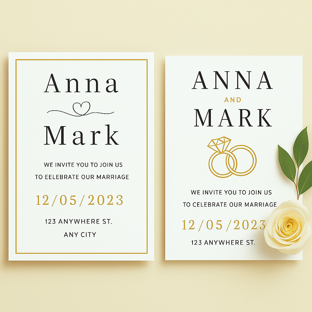 Luxury Minimalist Wedding Invitation Suite with Editable QR Code β Printable Canva Template | Instant Download | Modern RSVP & Details Cards