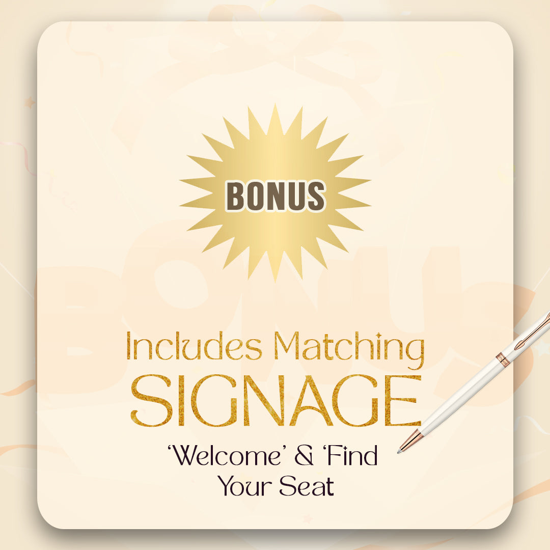 Luxury Wedding Seating Chart Bundle – Editable Canva & Google Sheets | Alphabetical Table Layouts | Printable PDF Digital Display