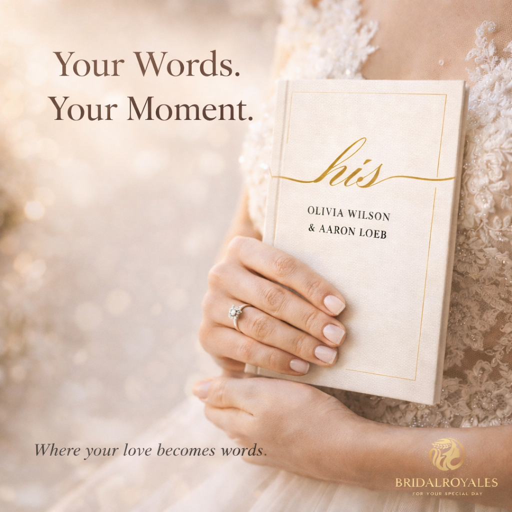 Luxury Wedding Vow Book Set – 3 Editable Canva Templates | Printable A5 & US Letter | Bride Groom Keepsake, Elopement, Vow Renewal